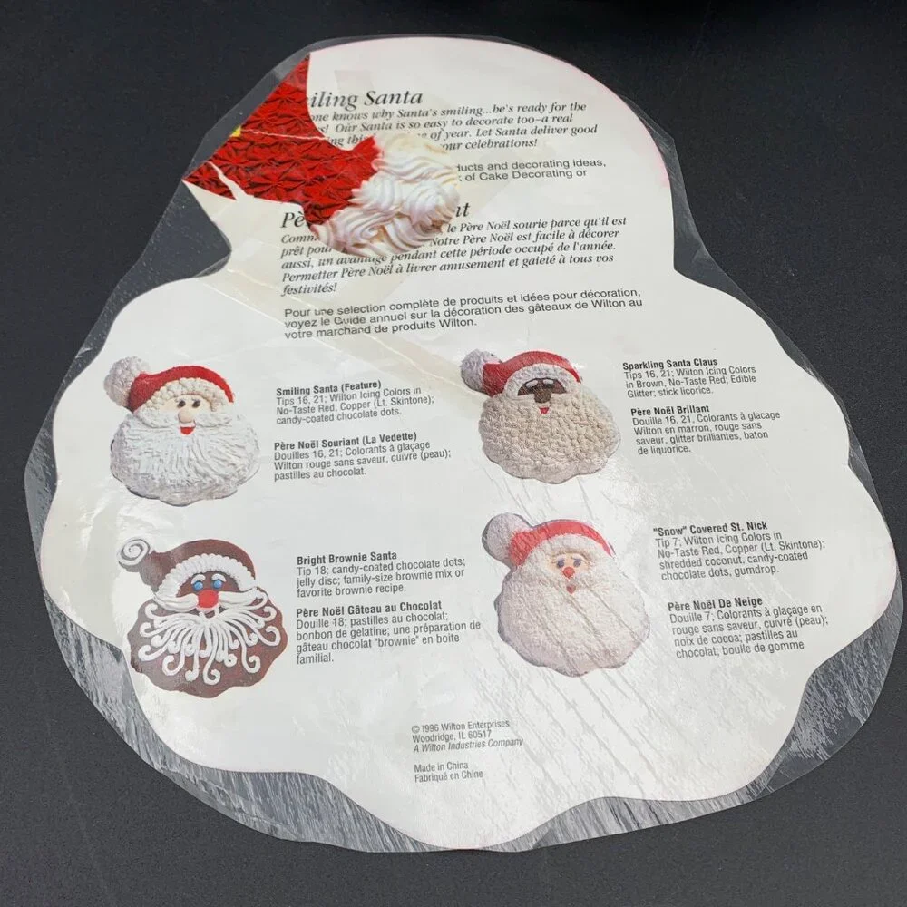 Wilton Santa Cake Pan‎ 2105-3310 Aluminum Christmas Holiday Baking Mold Vtg 1996